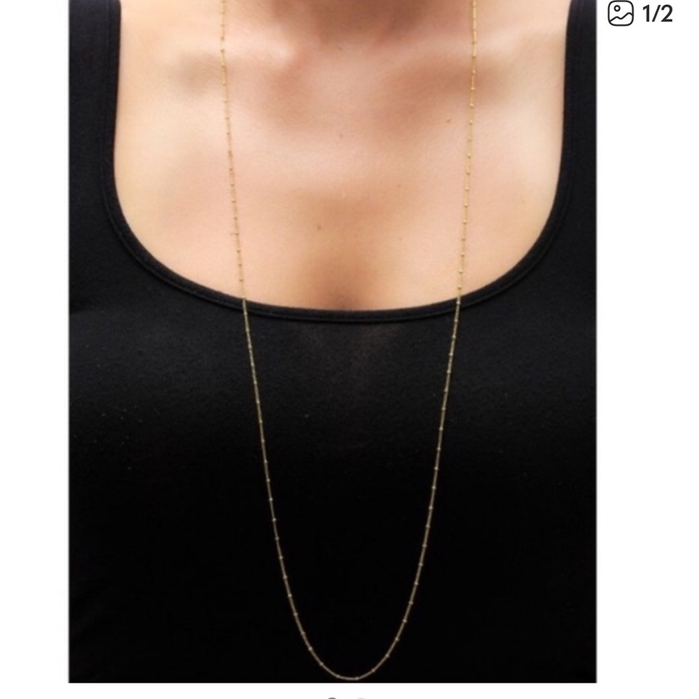 Dogeared Set Of 2 Gold Circle Necklaces 30$